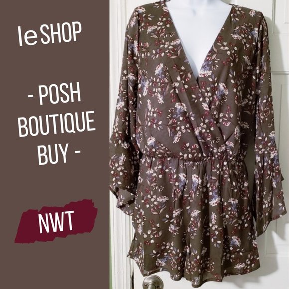 Olive green romper - Picture 1 of 3